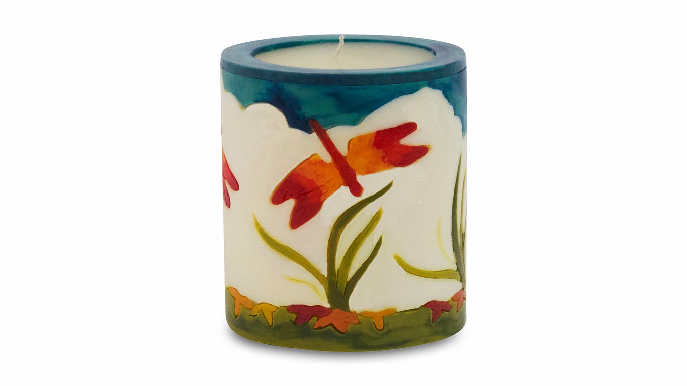 Dragonfly Illuminated Candle