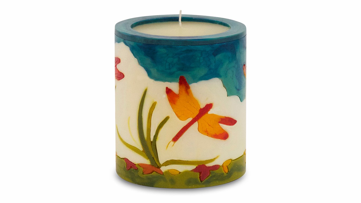 Dragonfly Illuminated Candle