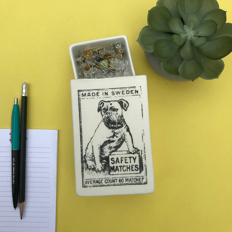Vintage Ceramic Matchbox