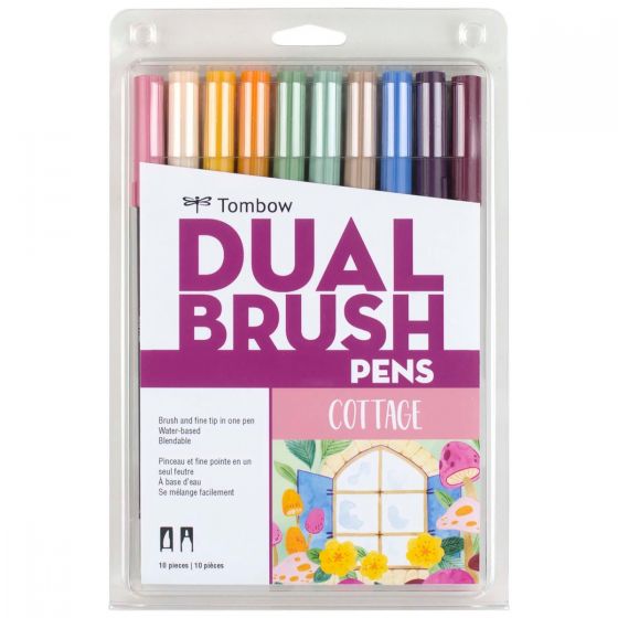 Dual Brush Pen Set - Cottage