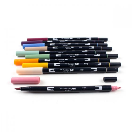 Dual Brush Pen Set - Cottage