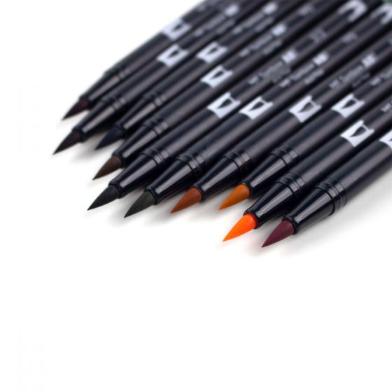 Dual Brush Pen Set - Cottage