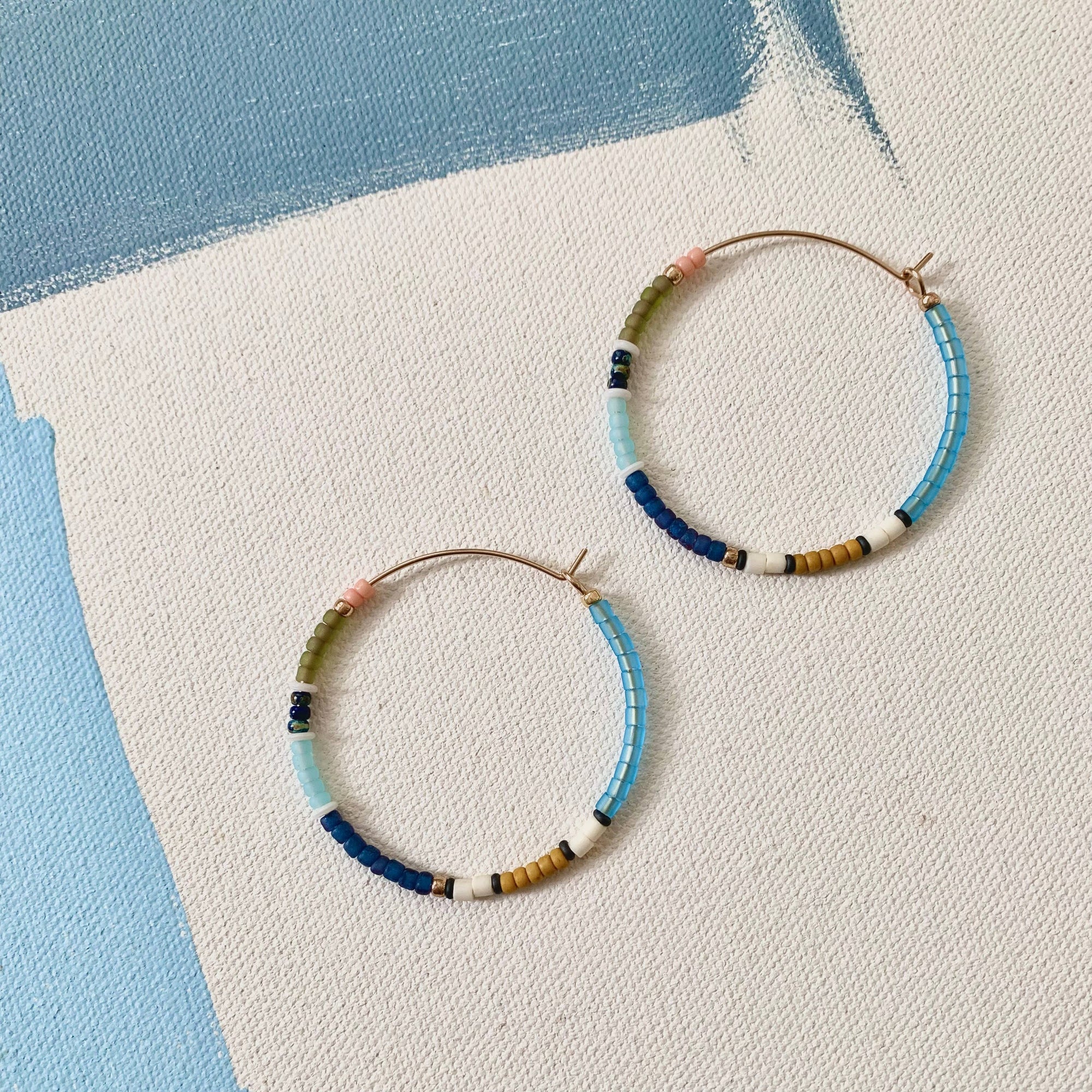 Big Colorloop Earrings in Springwater