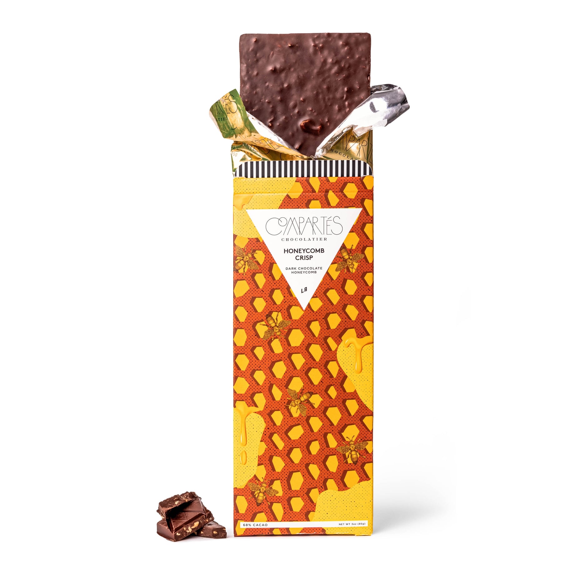Honeycomb Crisp Dark Chocolate Bar