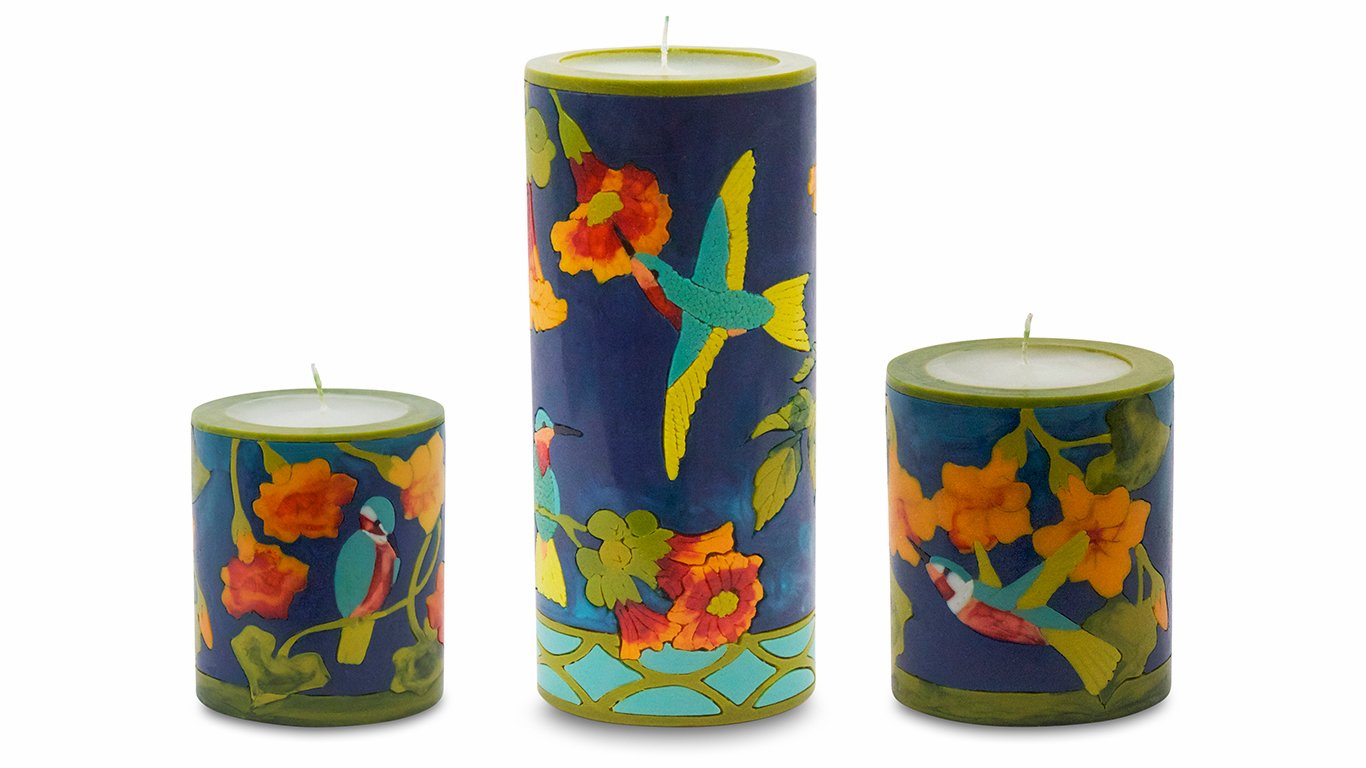 Hummingbird Illuminated Candle
