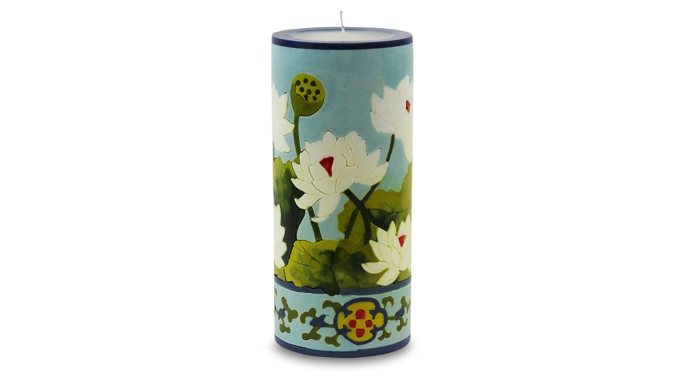 Lotus Blossom Illuminated Candle