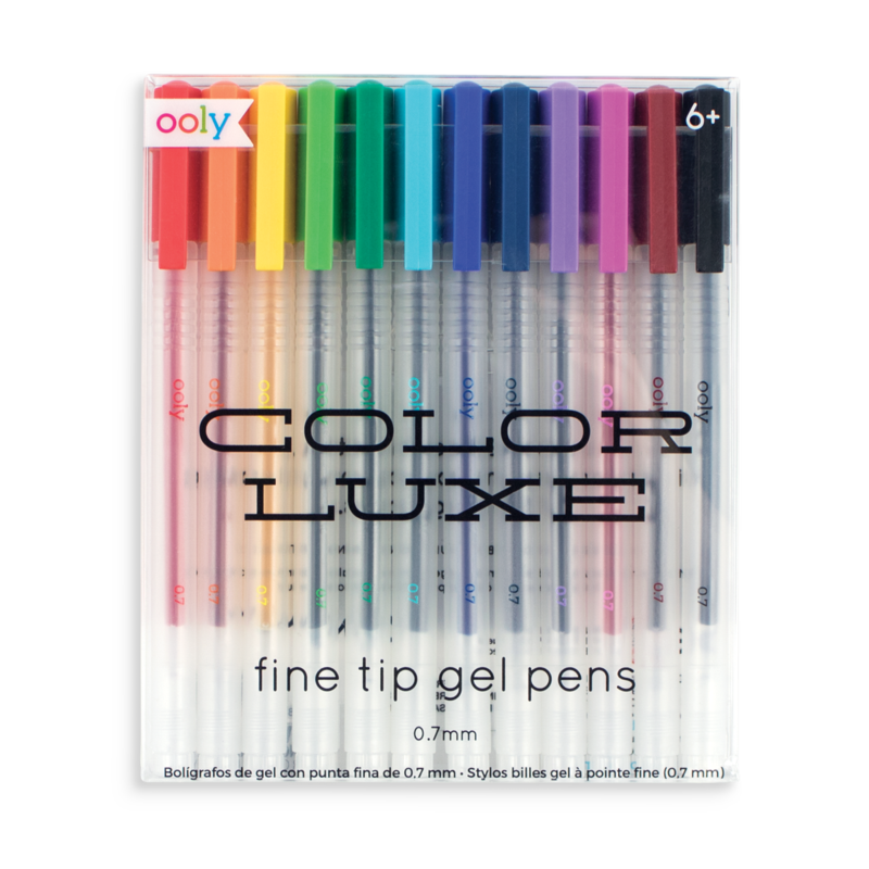 Color Luxe Fine Tip Gel Pens