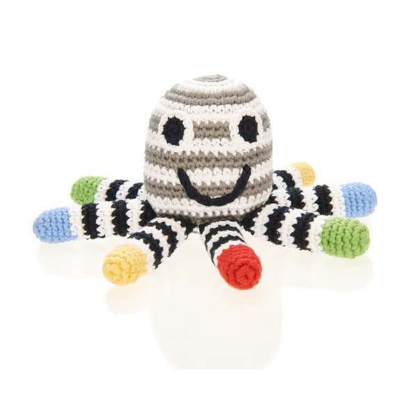 Black & White Octopus Rattle