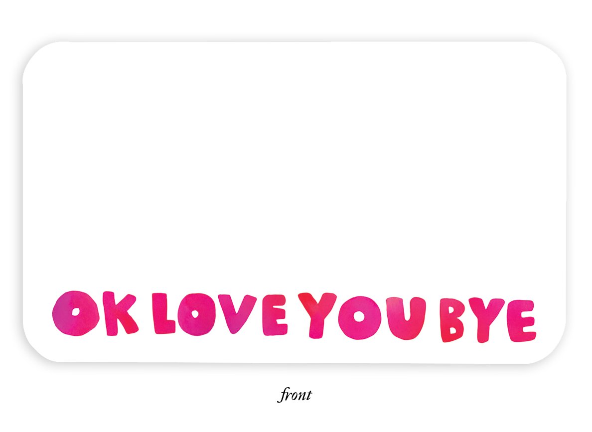 Okloveyoubye Little Notes