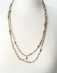 Rustic Creek Long Collage Necklace