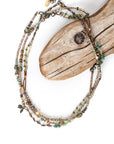 Rustic Creek Long Collage Necklace