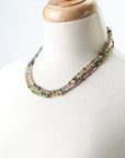 Rustic Creek Long Collage Necklace