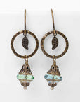 Rustic Creek Leaf Hoops