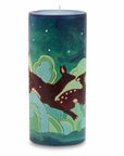 Deer Illuminated Candle