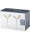 Faceted Martini Glasses