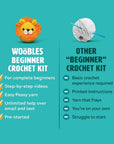 Rainbow Unicorn Beginner Crochet Kit
