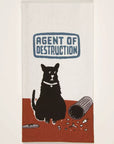 Agent of Destruction Dish Towel