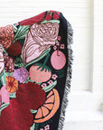 Fruity Floral Tapestry Blanket 