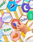 Simple Words Hexagon Puzzle Pairs