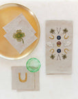 Good Luck Embroidered Cocktail Napkin Set