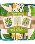 Fresh Herbs Dish Towel Set