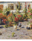 A Cottage Garden with Chickens Wooden Puzzle