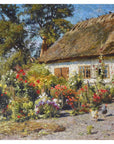 A Cottage Garden with Chickens Wooden Puzzle