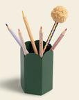 Orange Scallop Edge Pen Pot