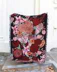 Fruity Floral Tapestry Blanket 