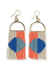 Allison Coastal Colorblock Fringe Earrings