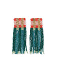 Ava Colorblock Fringe Earrings
