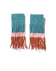 Ava Colorblock Fringe Earrings