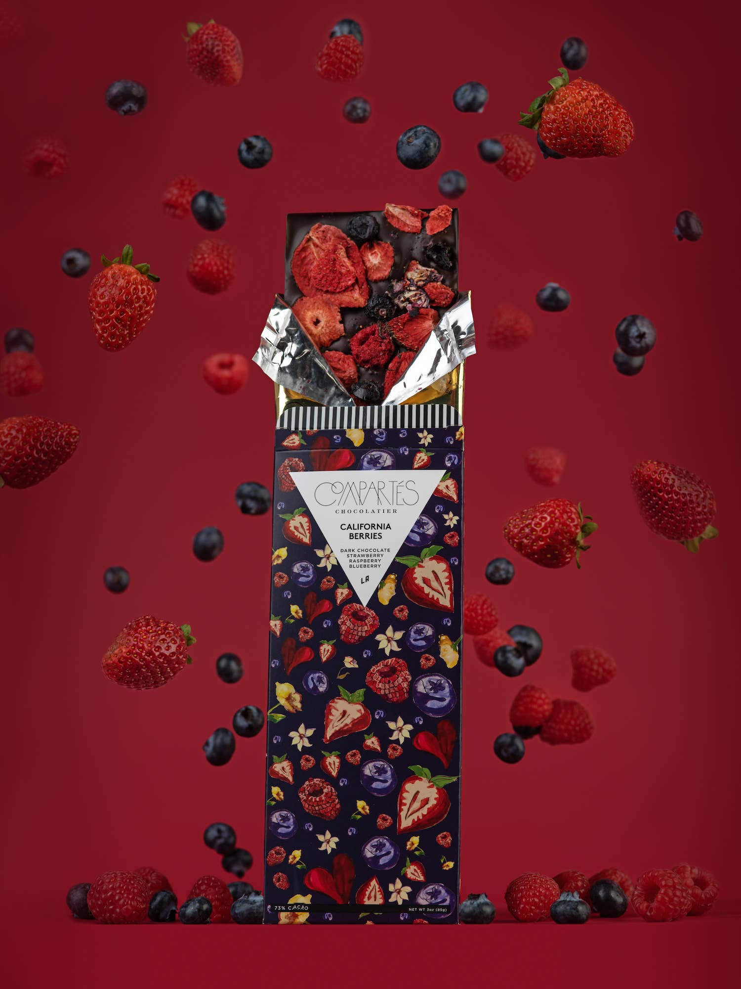 California Berries Dark Chocolate Bar