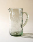 Thistle Etched Pitcher