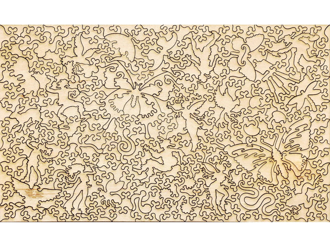 German Butterflies Wooden Puzzle