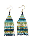 Lexie Horizontal Stripe Fringe Earrings