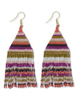 Lexie Horizontal Stripe Fringe Earrings