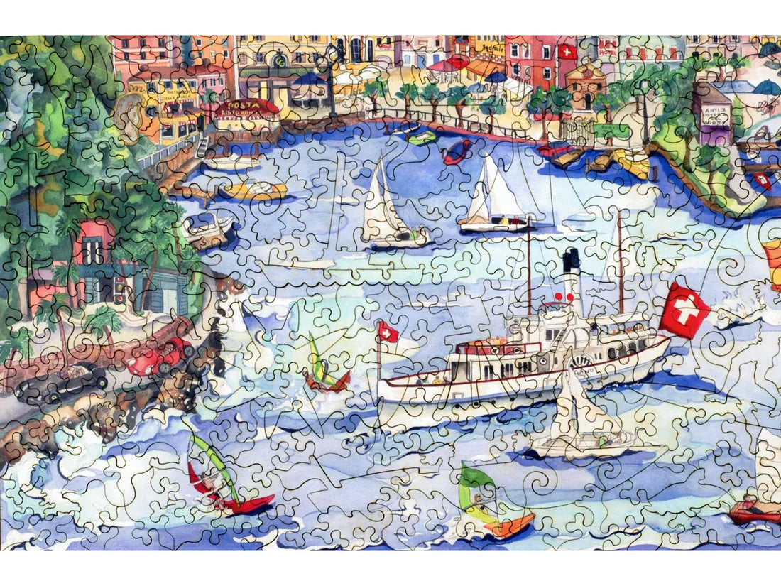 Lugano, Switzerland Wooden Puzzle