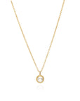 Pearl Circle Drop Necklace