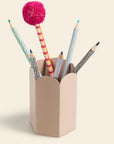 Orange Scallop Edge Pen Pot