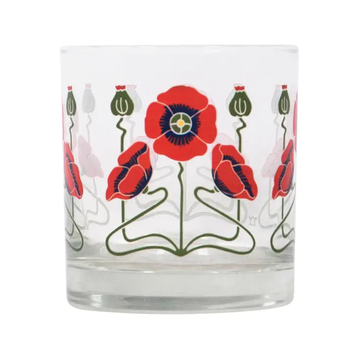 Poppy Rocks Glass