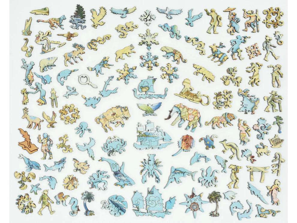 The World Map Wooden Puzzle