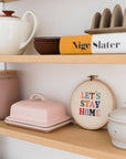 Let's Stay Home Cross Stitch Kit