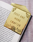 Just One More Chapter Brass Bookmark
