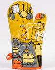 Man With a Pan Oven Mitt