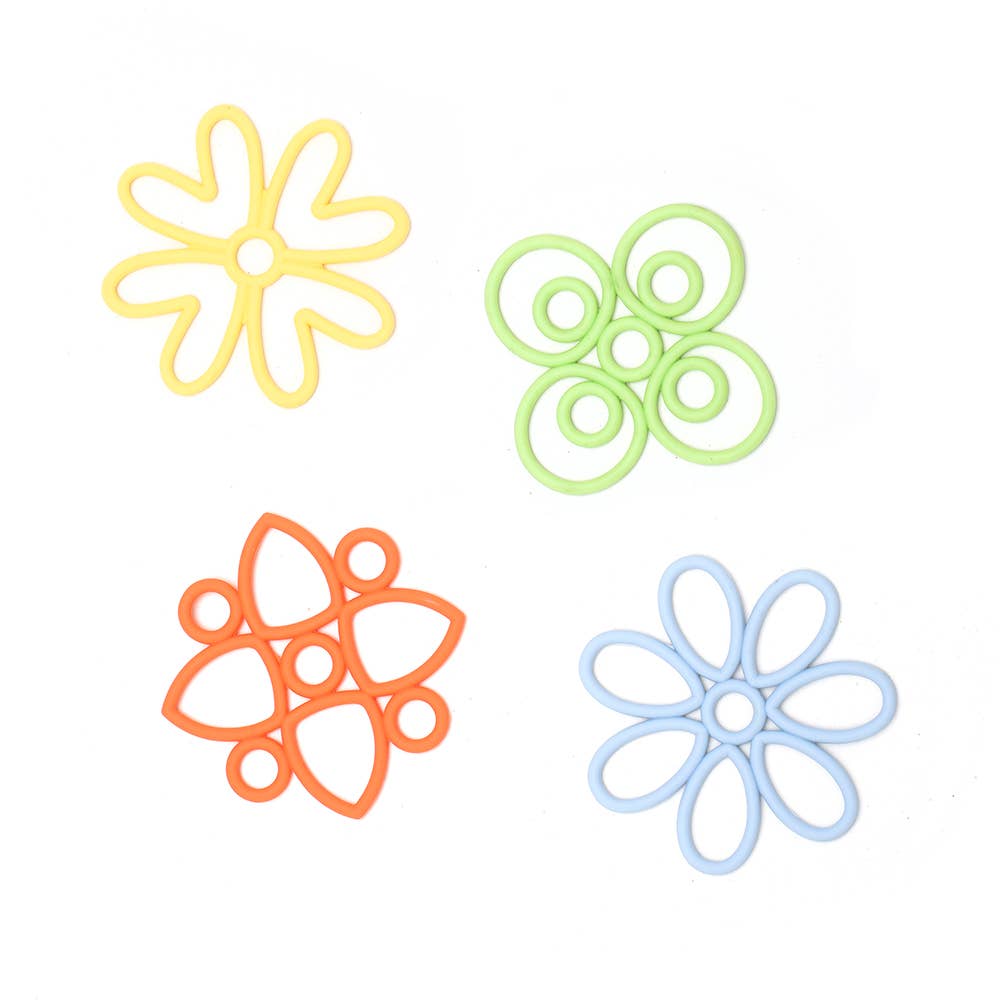 Nadiya Silicone Flower Coaster Set