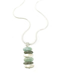 Labradorite & Aqua Nuggets Necklace