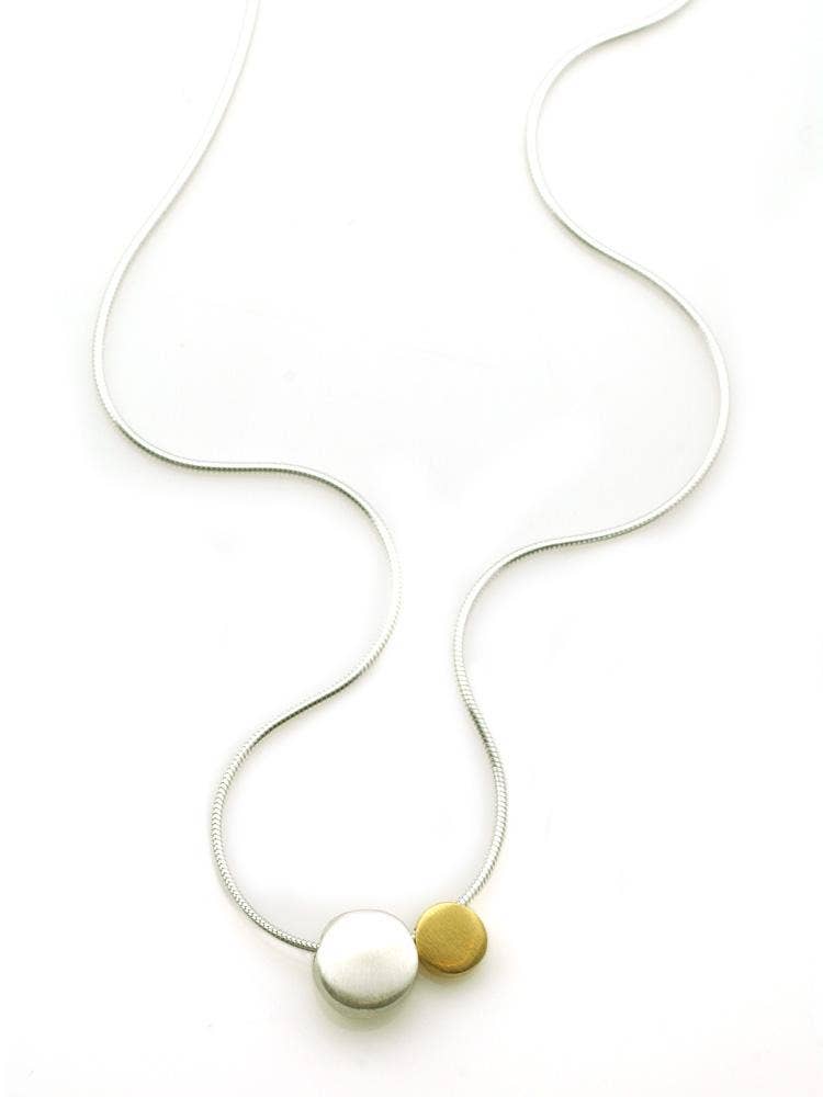 Two Pebble Hope Necklace