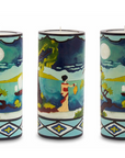 Asian Landscape Illuminated Candle