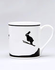 Ski Jumping Rabbit Mug
